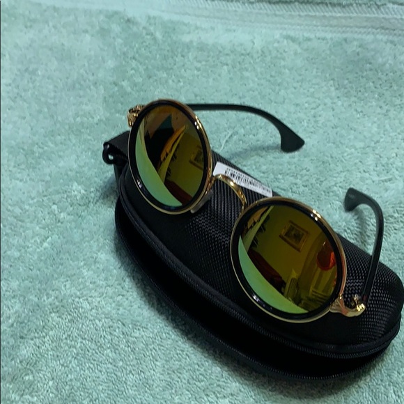 MIRRORED ROUND SUNGLASSES - Picture 1 of 8